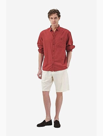 Chemise homme en popeline de coton coupe classique giesto