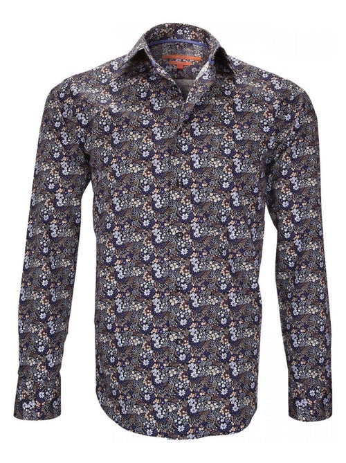 Chemise homme fantaisie coupe cintrée TOTTENHAM Andrew Mac Allister Beige , 45 - Kiabi