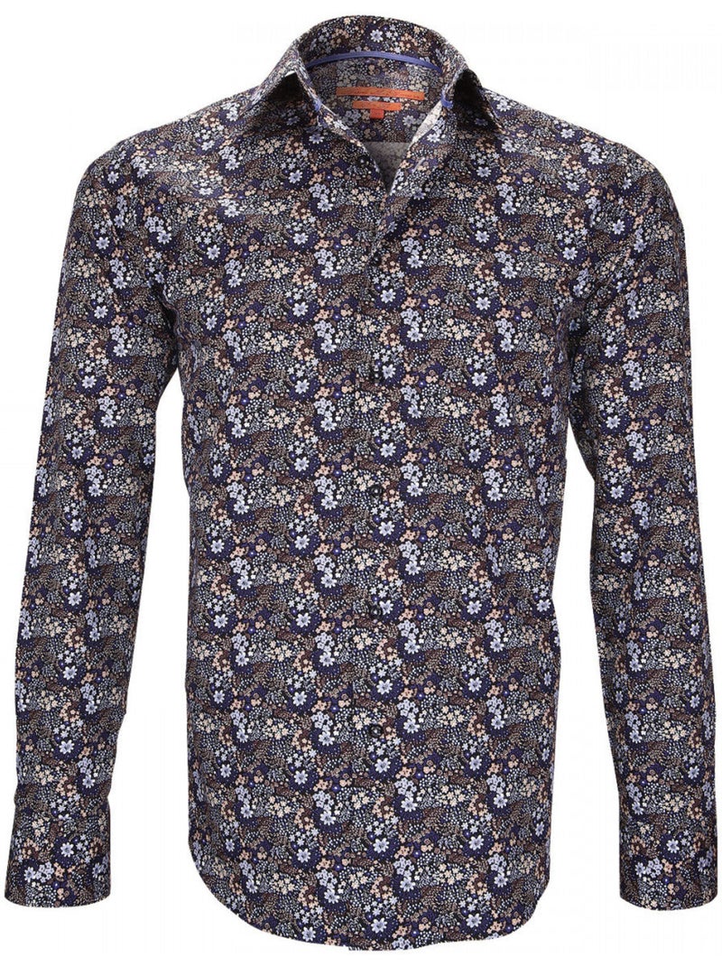 Chemise homme fantaisie coupe cintrée TOTTENHAM Andrew Mac Allister Bleu - Kiabi