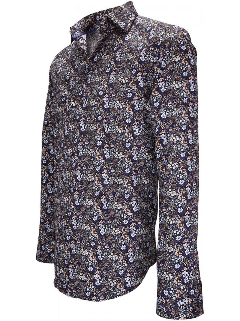 Chemise homme fantaisie coupe cintrée TOTTENHAM Andrew Mac Allister Bleu - Kiabi