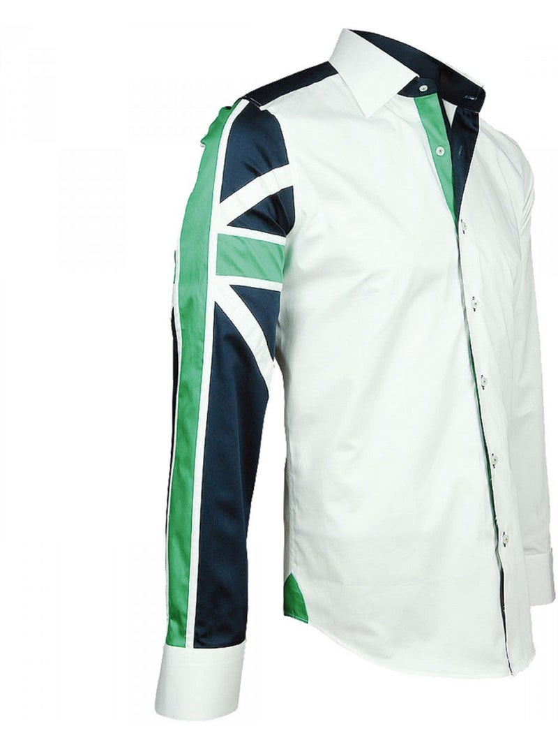 Chemise homme fashion coupe cintrée BRITANICA Andrew Mac Allister Blanc , 44 Blanc - Kiabi