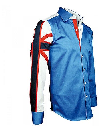 Chemise homme fashion coupe cintrée BRITANICA Andrew Mac Allister Rouge , 39