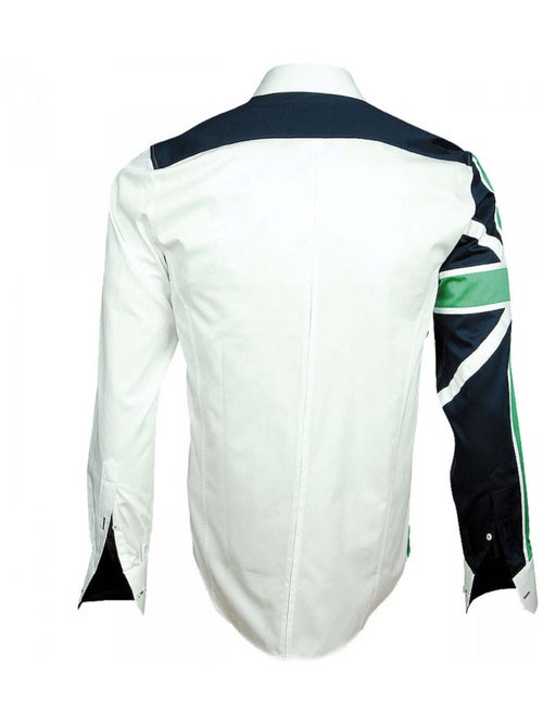 Chemise homme fashion coupe cintrée BRITANICA Andrew Mac Allister Blanc , 45 - Kiabi