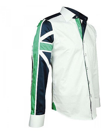 Chemise homme fashion coupe cintrée BRITANICA Andrew Mac Allister Rouge , 39