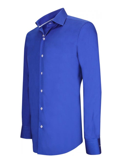 Chemise homme fashion coupe cintrée LORIS Emporio balzani Bleu , 45 - Kiabi