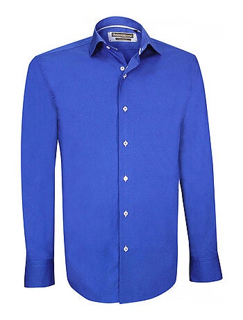 Chemise homme fashion coupe cintrée LORIS Emporio balzani Bleu , 45