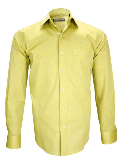 Chemise homme fil à fil coupe droite FILOTRINO Emporio balzani Vert clair , 43 - Kiabi