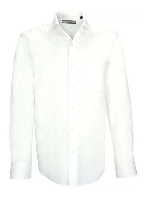 Chemise homme fil à fil coupe droite FIRENZE Emporio balzani Blanc , 40 - Kiabi