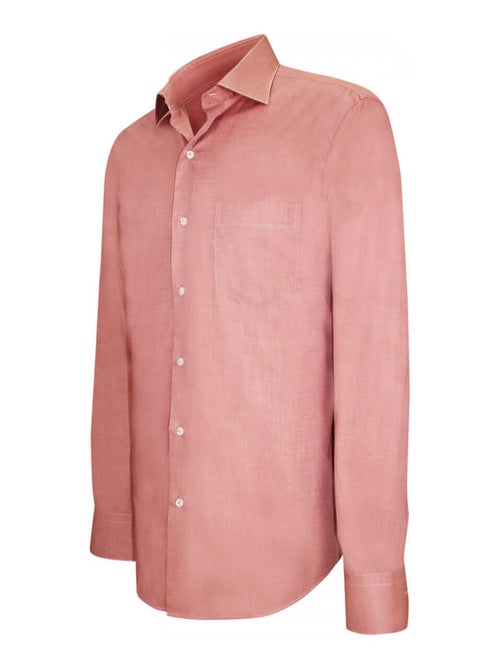 Chemise homme fil à fil coupe droite FIRENZE Emporio balzani Rouge , 39 - Kiabi