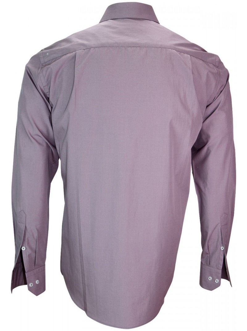 Chemise homme fil à fil coupe droite FIRENZE Emporio balzani Rouge , 40 Rouge - Kiabi