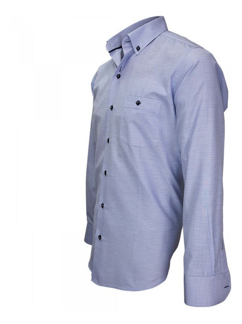 Chemise homme fil à fil coupe droite OTTAVIANO Emporio balzani Bleu , 39 - Kiabi