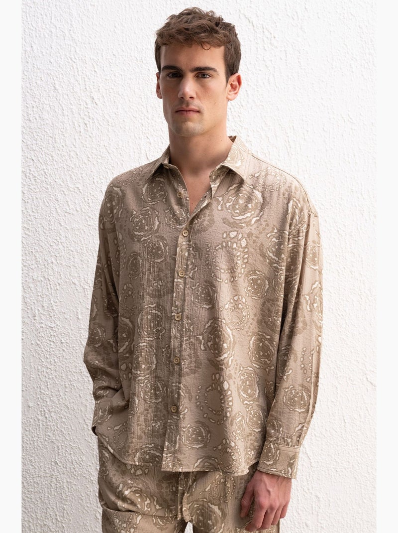 Chemise homme giesto Beige argile - Kiabi