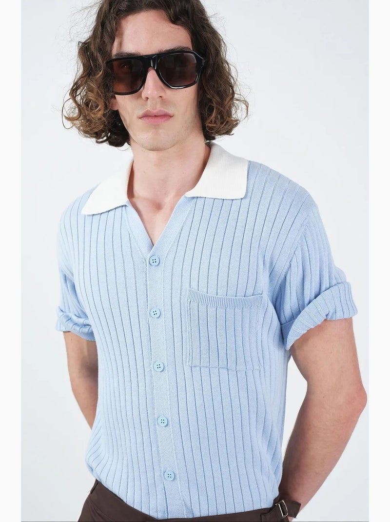 Chemise homme giesto Bleu ciel - Kiabi