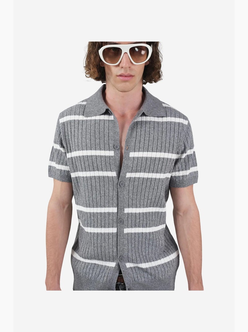 Chemise homme giesto Gris - Kiabi