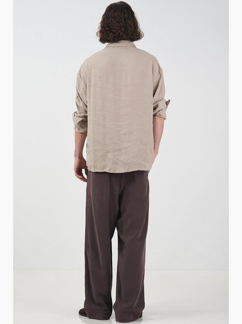 Chemise homme giesto Sable - Kiabi
