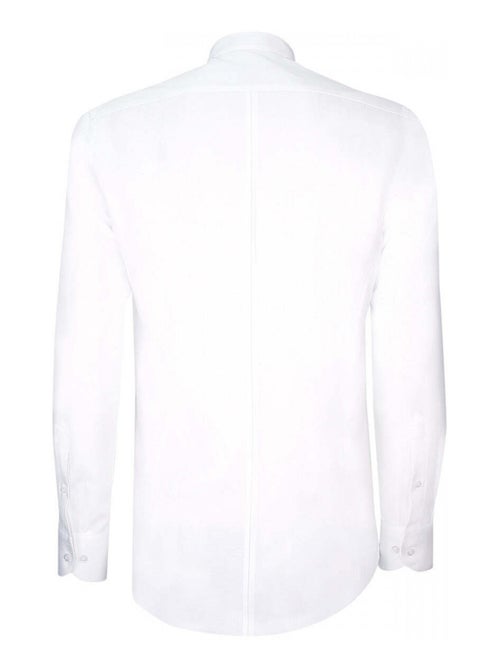 Chemise homme gorge cachée col mao coupe cintrée SONNY Andrew Mac Allister Blanc , 43 - Kiabi