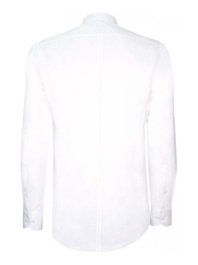 Chemise homme gorge cachée col mao coupe cintrée SONNY Andrew Mac Allister Blanc , 45 Blanc - Kiabi