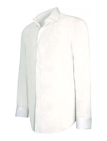 Chemise homme gorge cachée coupe cintrée GORDON Andrew Mac Allister Blanc , Blanc , 41