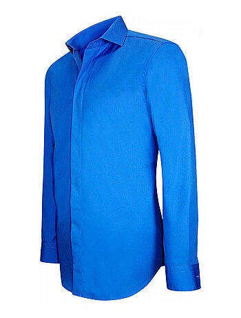 Chemise homme gorge cachée coupe cintrée GORDON Andrew Mac Allister Blanc , Blanc , 41