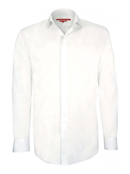 Chemise homme gorge cachée coupe cintrée GORDON Andrew Mac Allister Blanc , 45 - Kiabi