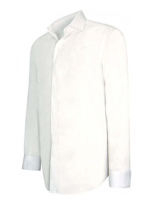 Chemise homme gorge cachée coupe cintrée GORDON Andrew Mac Allister Blanc , 45 - Kiabi