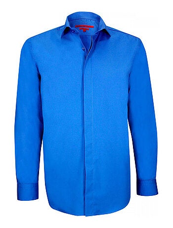 Chemise homme gorge cachée coupe cintrée GORDON Andrew Mac Allister Blanc , Blanc , 44