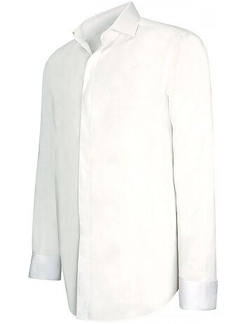 Chemise homme gorge cachée coupe cintrée GORDON Andrew Mac Allister Blanc , Blanc , 44