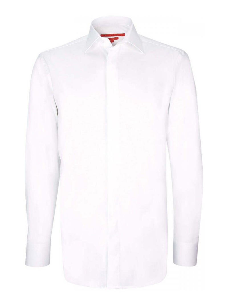 Chemise homme gorge cachée mode coupe cintrée LUKE Andrew Mac Allister Blanc , 39 Blanc - Kiabi