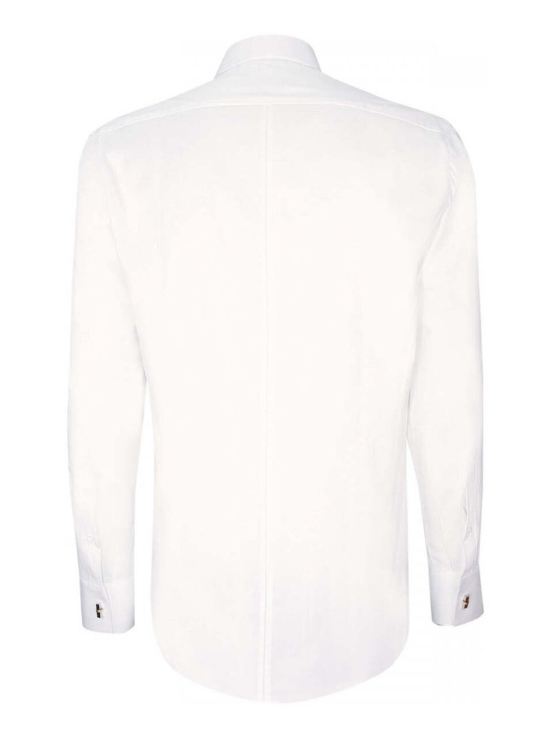 Chemise homme gorge cachée mode coupe cintrée LUKE Andrew Mac Allister Blanc , 39 Blanc - Kiabi