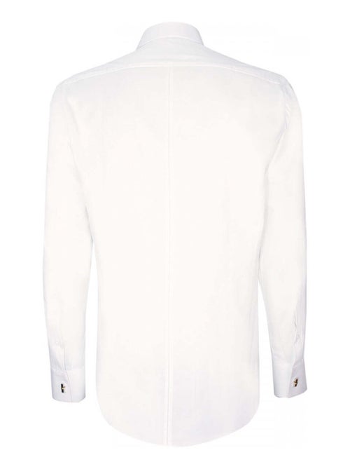 Chemise homme gorge cachée mode coupe cintrée LUKE Andrew Mac Allister Blanc , 42 - Kiabi