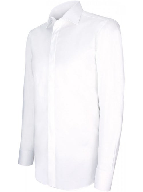 Chemise homme gorge cachée mode coupe cintrée LUKE Andrew Mac Allister - Kiabi Chemise homme gorge cachée mode coupe cintrée LUKE Andrew Mac Allister - Kiabi