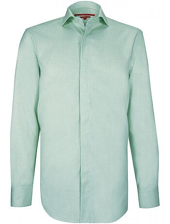 Chemise homme gorge cachée tissu armuré coupe cintrée CLASSGREEN Andrew Mac Allister