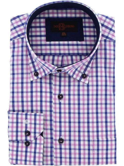 Chemise homme grande taille à carreaux coupe confort QUADROSA Doublissimo Bleu , Orange , 49,50 4XL - Kiabi Chemise homme grande taille à carreaux coupe confort QUADROSA Doublissimo Bleu , Orange , 49,50 4XL - Kiabi