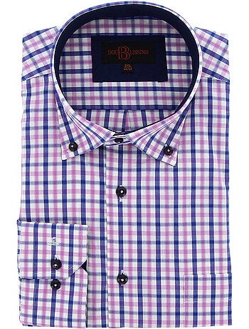 Chemise homme grande taille classique coupe droite CALISSI Doublissimo