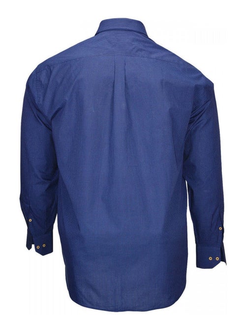 Chemise homme grande taille à carreaux coupe droite DEVILLE Doublissimo Bleu , 45,46 2XL - Kiabi