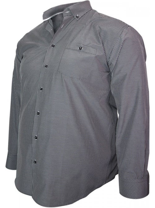 Chemise homme grande taille à carreaux coupe droite QUADRO Doublissimo - Kiabi