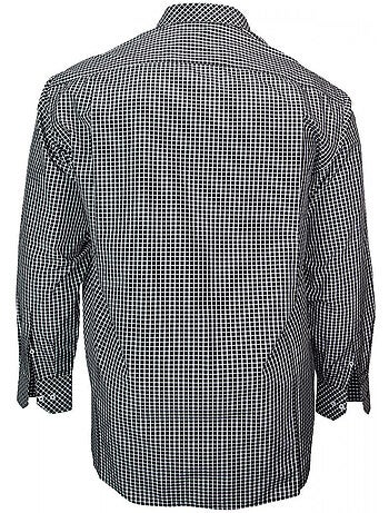 Chemise homme grande taille à carreaux coupe droite QUADRO Doublissimo