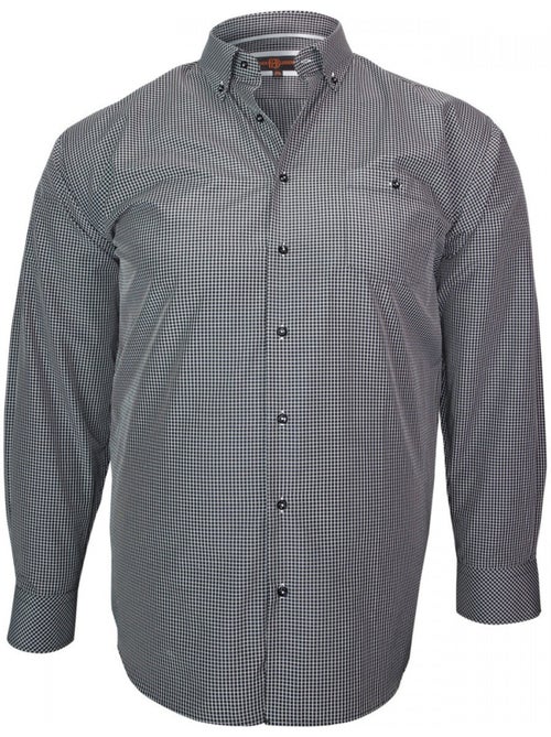 Chemise homme grande taille à carreaux coupe droite QUADRO Doublissimo - Kiabi Chemise homme grande taille à carreaux coupe droite QUADRO Doublissimo - Kiabi