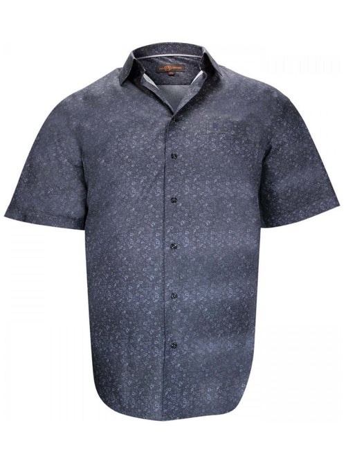 Chemise homme grande taille à fleur coupe droite LOCKINVER Doublissimo Noir , 45,46 2XL - Kiabi