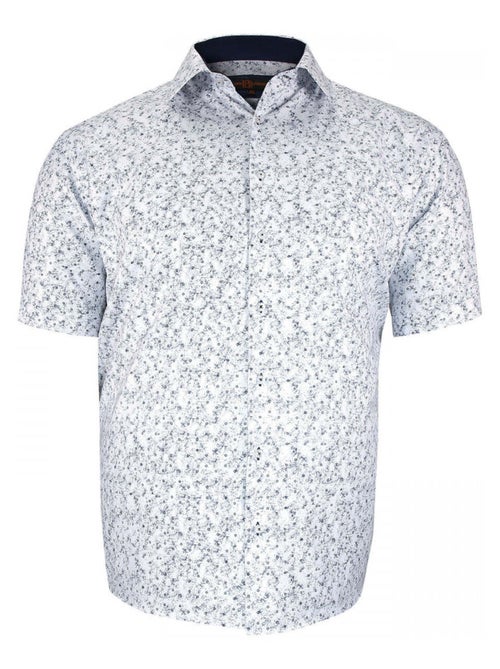 Chemise homme grande taille à motifs coupe droite NEVE Doublissimo Bleu , 47,48 3XL - Kiabi