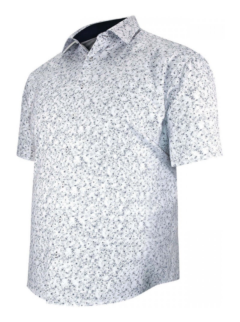 Chemise homme grande taille à motifs coupe droite NEVE Doublissimo Bleu , 47,48 3XL Bleu - Kiabi