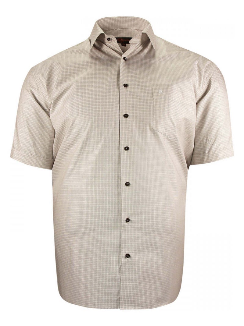 Chemise homme grande taille à motifs coupe droite SUBLIMO Doublissimo Gris , 47,48 3XL Gris - Kiabi