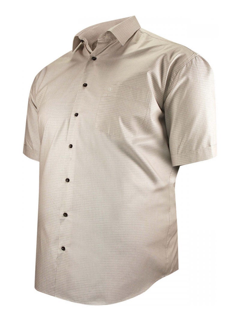 Chemise homme grande taille à motifs coupe droite SUBLIMO Doublissimo Gris , 47,48 3XL Gris - Kiabi