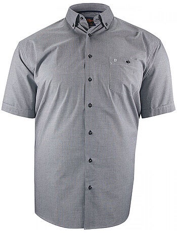 Chemise homme grande taille à motifs vichy coupe droite PIASTRE Doublissimo