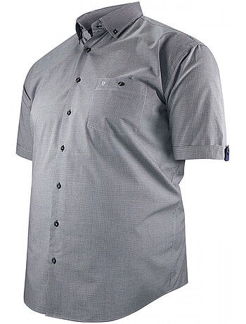 Chemise homme grande taille à motifs vichy coupe droite PIASTRE Doublissimo