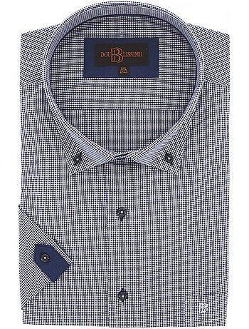Chemise homme grande taille à motifs vichy coupe droite PIASTRE Doublissimo