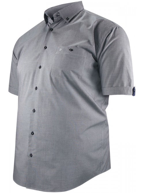 Chemise homme grande taille à motifs vichy coupe droite PIASTRE Doublissimo - Kiabi