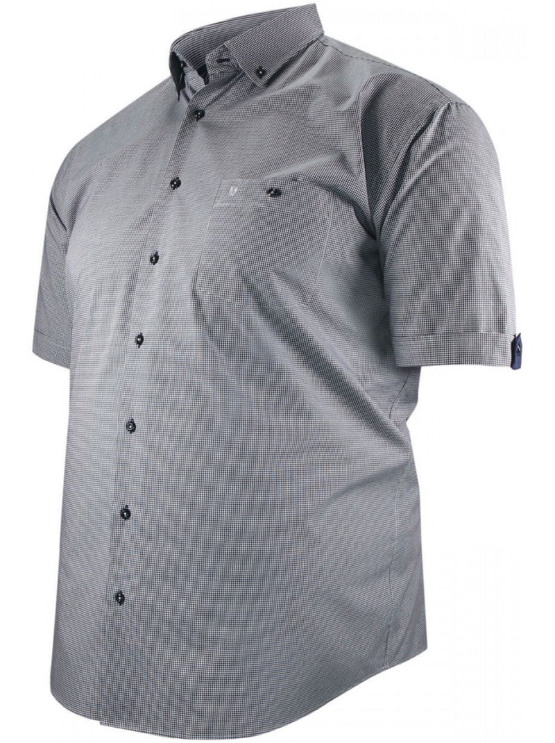 Chemise homme grande taille à motifs vichy coupe droite PIASTRE Doublissimo Bleu - Kiabi
