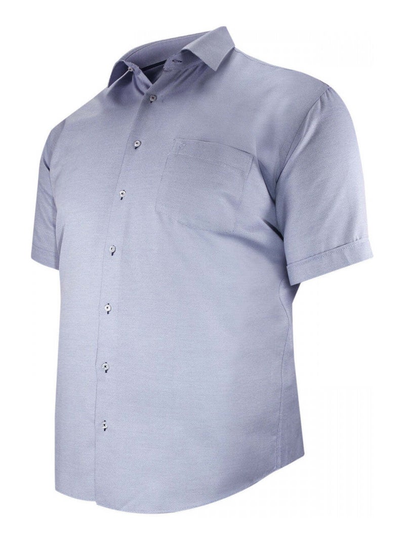 Chemise homme grande taille à tissu armuré coupe droite QUOTIDIANO Doublissimo Gris , 49,50 4XL Gris - Kiabi