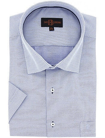 Chemise homme grande taille à tissu armuré coupe droite QUOTIDIANO Doublissimo